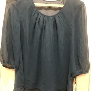 Teal Tiered Essentials by A.B.S. Blouse